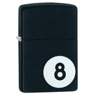 Zippo Eight Ball Black Matte Lighter-