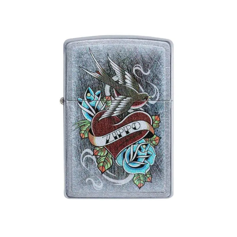 Zippo Vintage Tattoo Street Chrome Lighter-