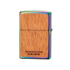 Zippo Woodchuck Mahogany Leaves Lighter-