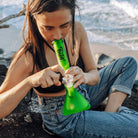 Bud Fluoro Tree Percolator Bong 28cm - Green-