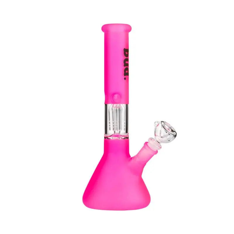 Bud Fluoro Tree Percolator Bong 28cm - Pink-