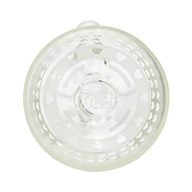Bud Frosted Hearts Beaker Bong 25cm-