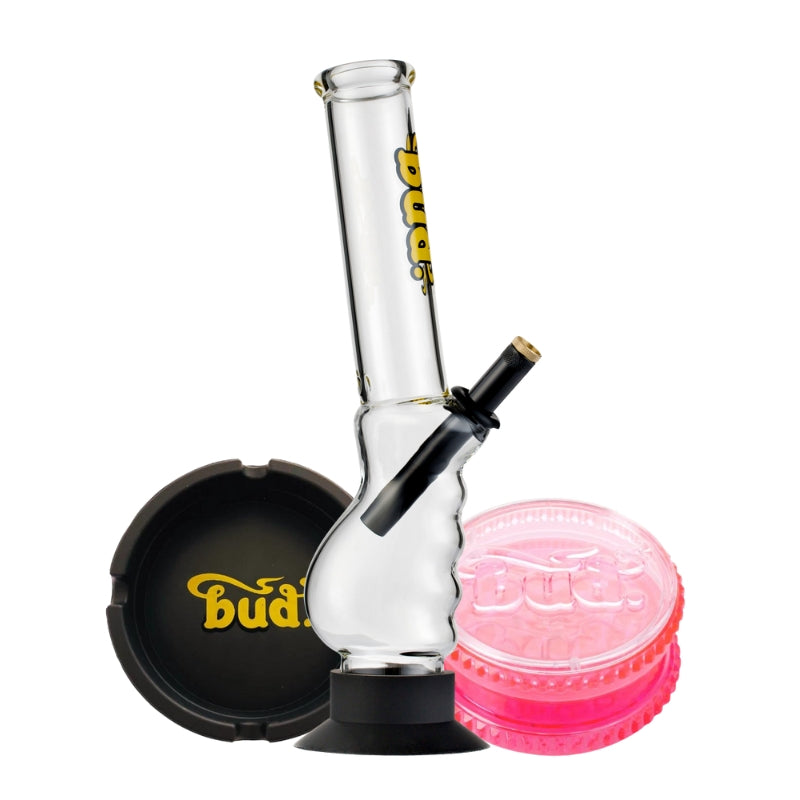 Bud Gripper Bong Bundle (Copy)-Black-Pink