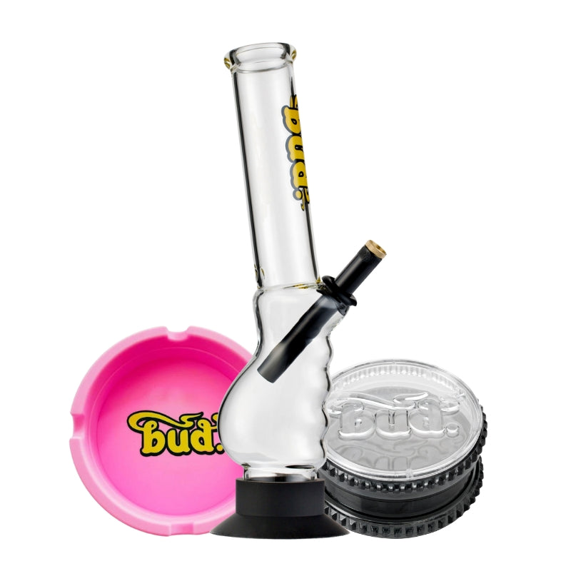 Bud Gripper Bong Bundle (Copy)-Pink-Black