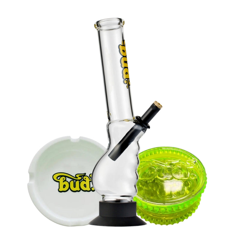 Bud Gripper Bong Bundle (Copy)-White-Yellow