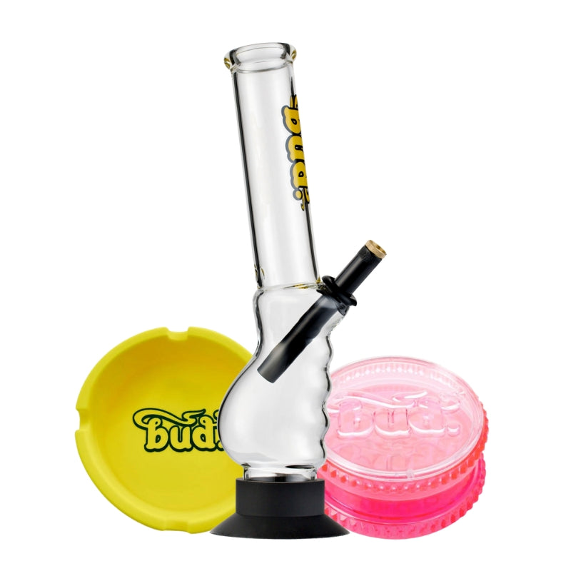 Bud Gripper Bong Bundle (Copy)-Yellow-Pink