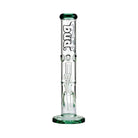 Bud Straight Tube Matrix Percolator Bong 35cm - Teal-
