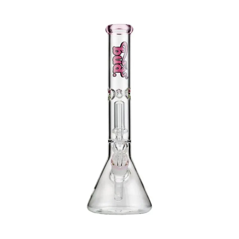 Bud UFO Percolator Bong 30cm Pink Glass Bongs Australia