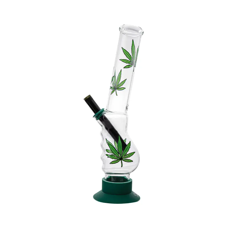 Bud Weed Leaf Gripper Bong 34cm-