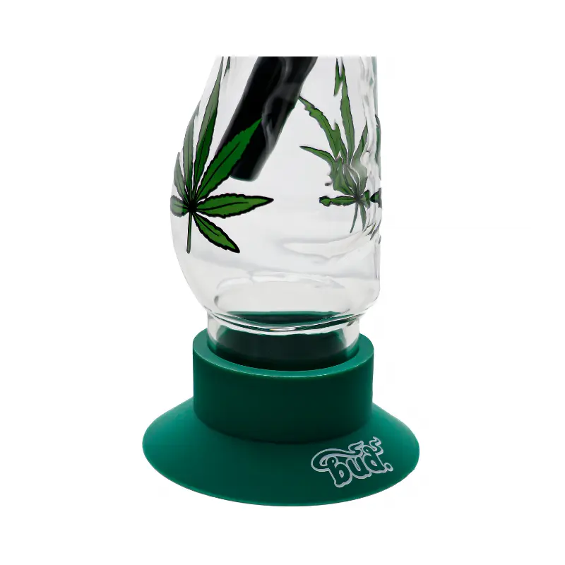 Bud Weed Leaf Gripper Bong 34cm-