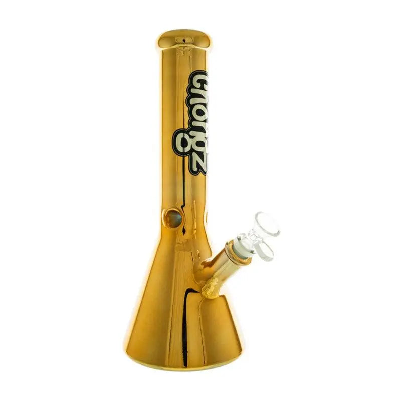 Chongz Ted Bondi Chromed Beaker Bong 32cm - Gold-