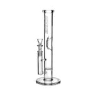 GRAV Medium Straight Base with Disc Bong 35cm - Clear-
