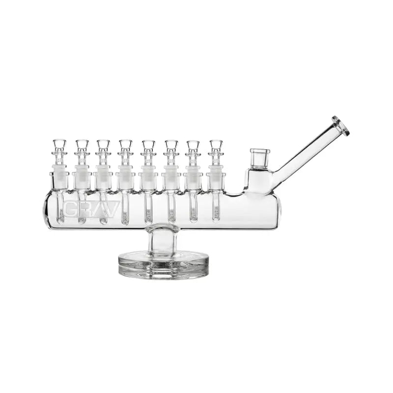 GRAV Menorah Bong 35cm – Glass Bongs Australia