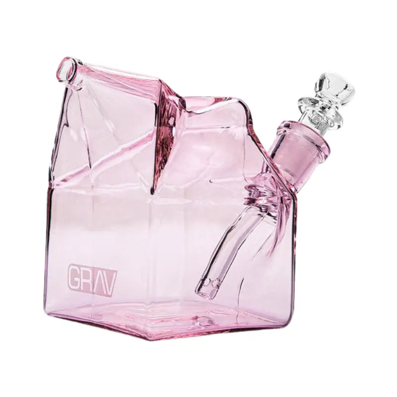 GRAV Milk Carton Pocket Bubbler Bong - Blue-