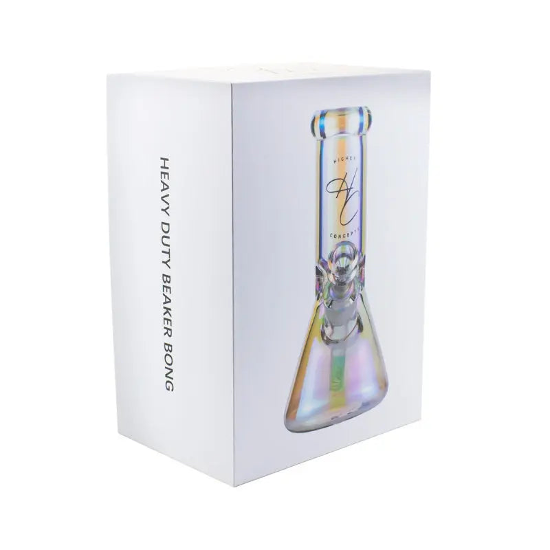 Higher Concepts Heavy Duty Beaker Bong 22cm - Iridescent-