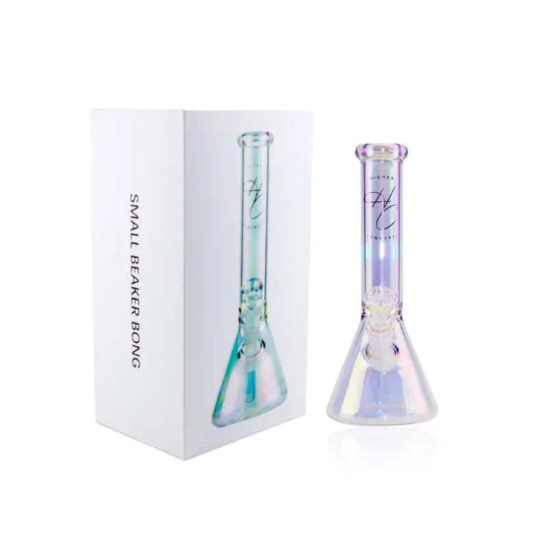 Higher Concepts Small Beaker Bong 25cm - Iridescent-