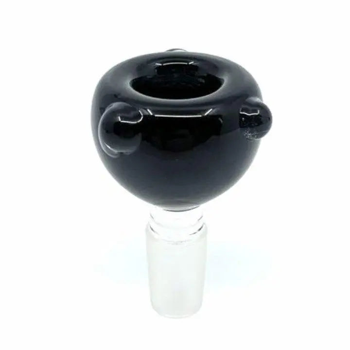 Bubble Glass Cone Piece 18mm-Black