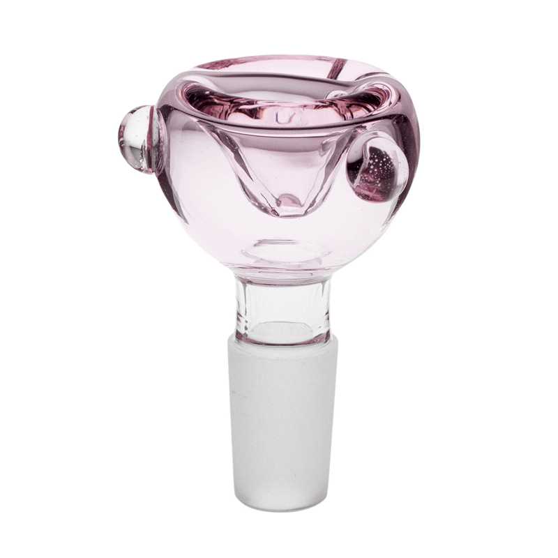 Bubble Glass Cone Piece 18mm-Pink