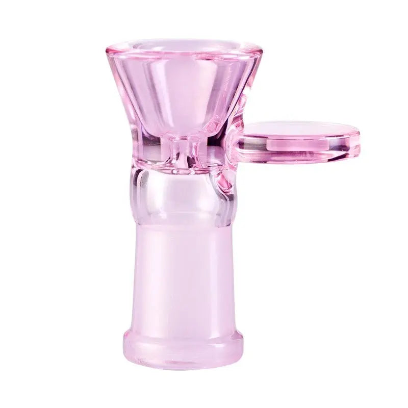 Coin Handle Female Glass Cone Piece 14mm-Pink