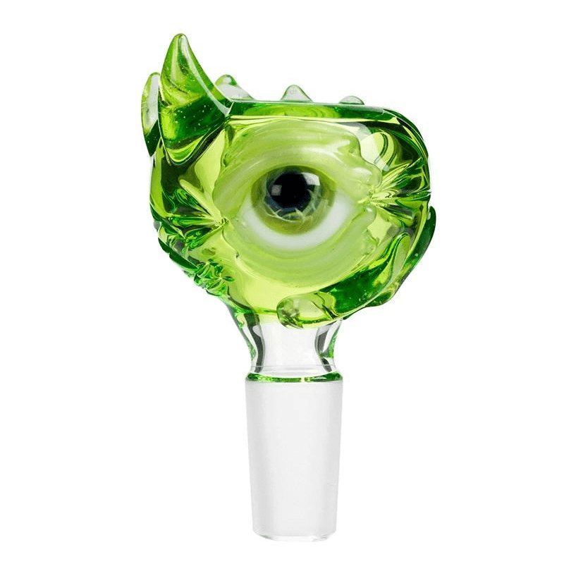 Frank Loves Glass Eyeball Cone Piece 14mm - Green-