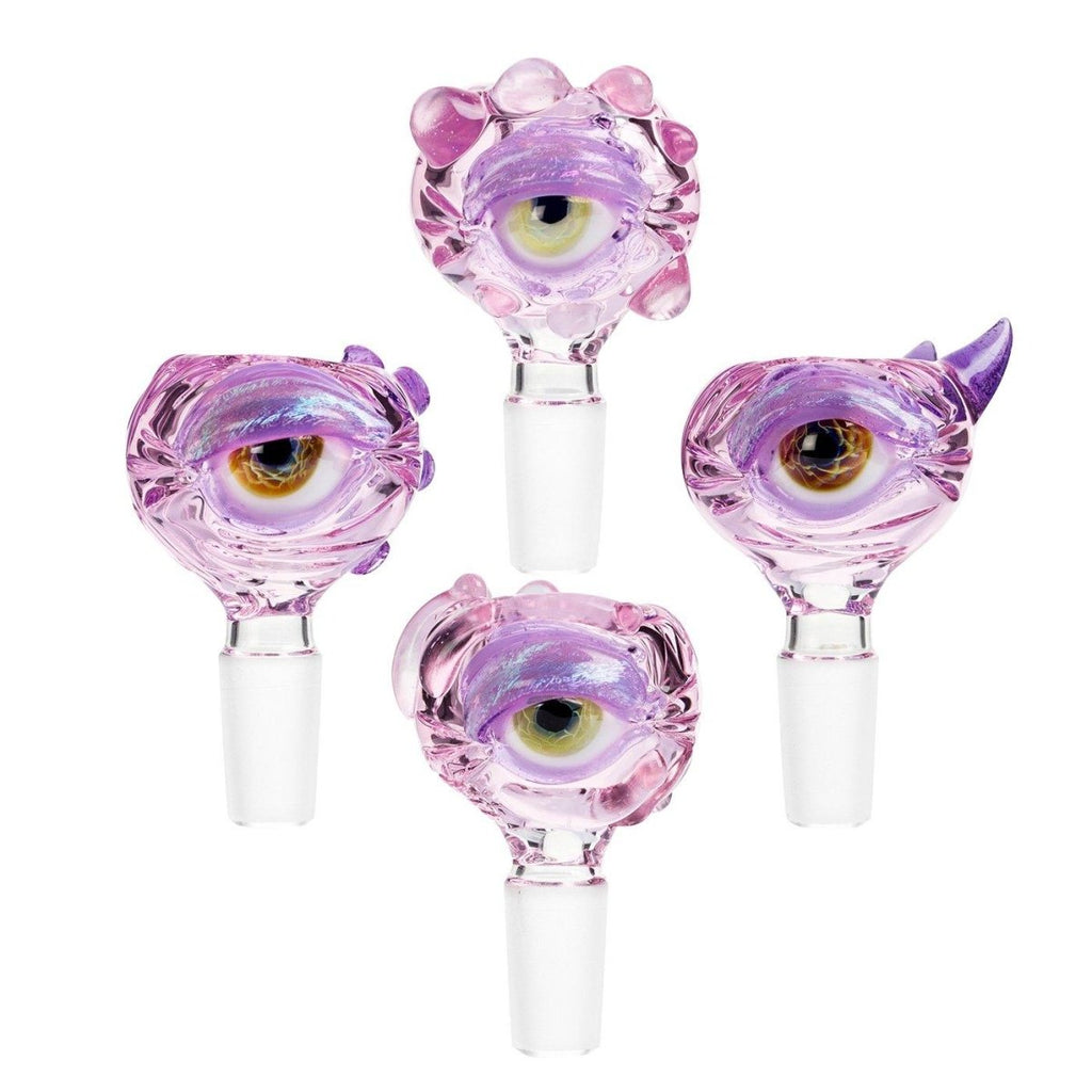 Frank Loves Glass Eyeball Cone Piece 14mm - Purple-