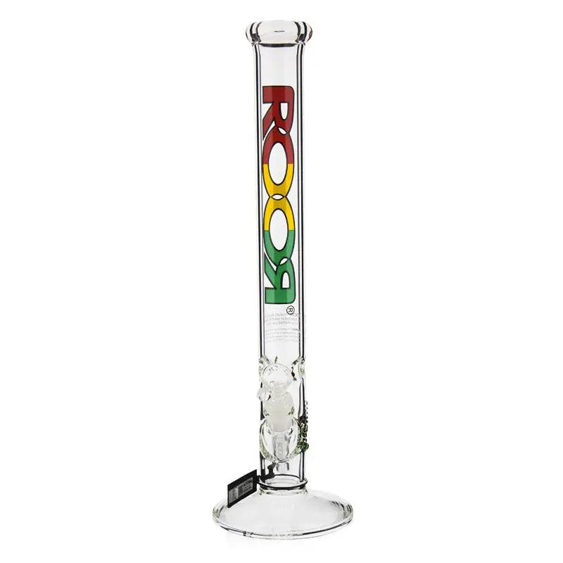 ROOR Straight Tube Bong 45cm - Rasta-