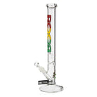 ROOR Straight Tube Bong 45cm - Rasta-