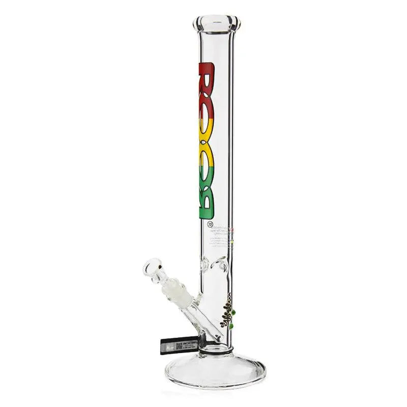 ROOR Straight Tube Bong 45cm - Rasta-