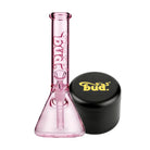 Bud Beaker Bong 25cm & Grinder Bundle-Pink-Black