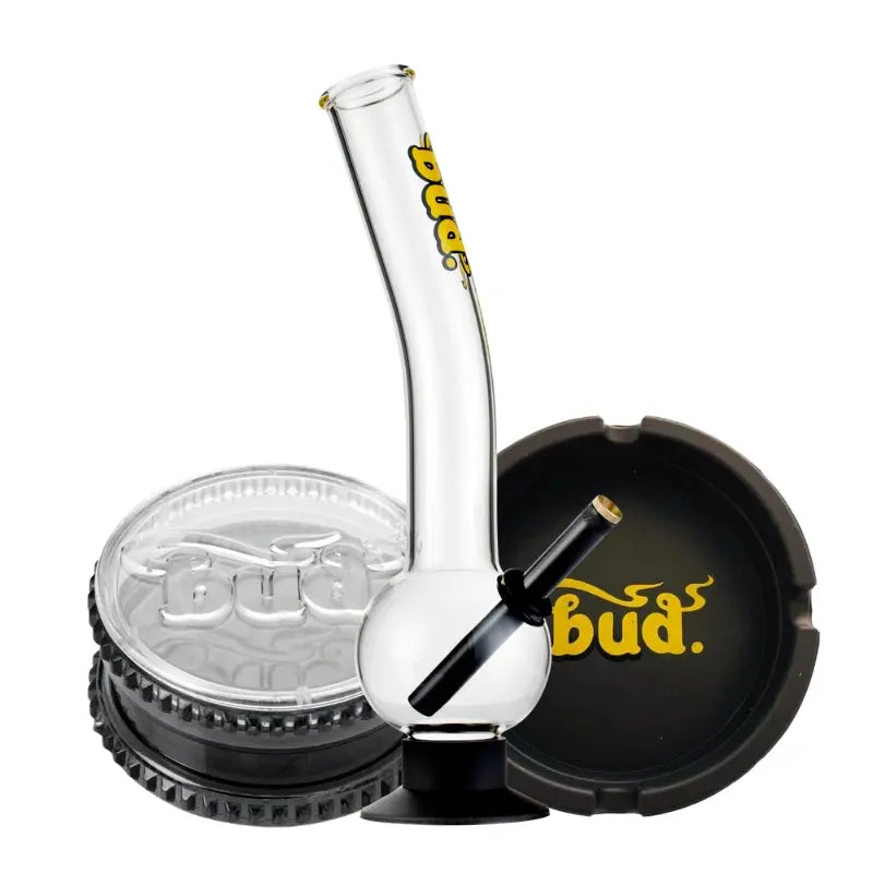 Bud Bent Bubble Bong Bundle-