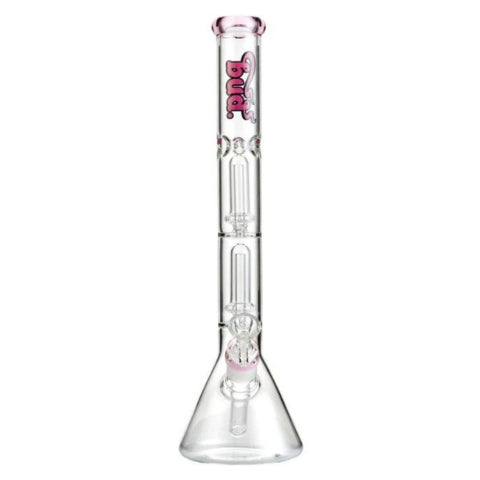 Bud Double UFO Percolator Bong 35cm - Pink