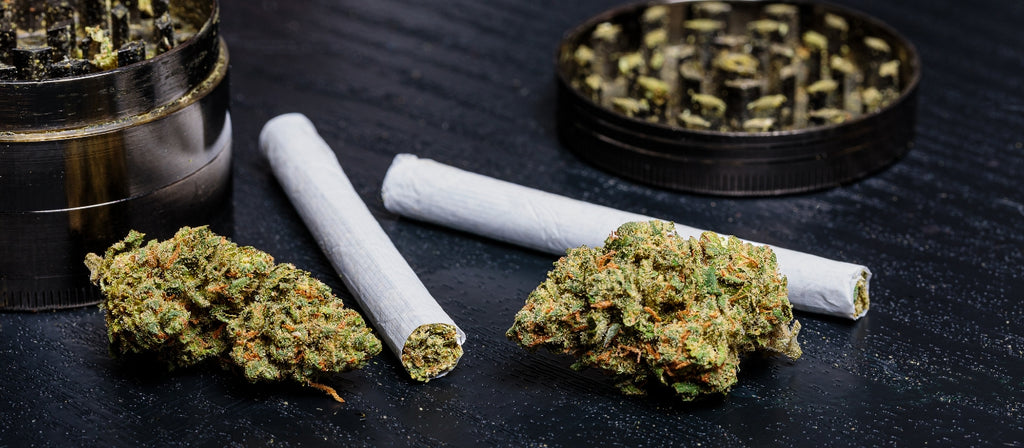 Cannabis grinder and joints