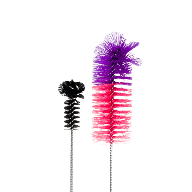 Bong Cleaning Brushes (2 Pack)-Black-Pink-Purple