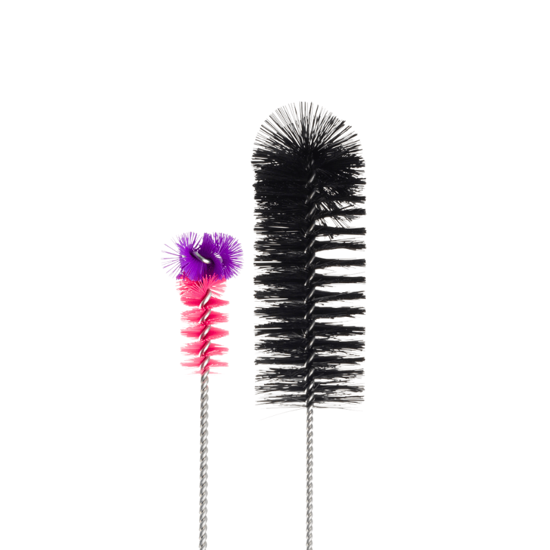 Bong Cleaning Brushes (2 Pack)-Pink-Purple-Black