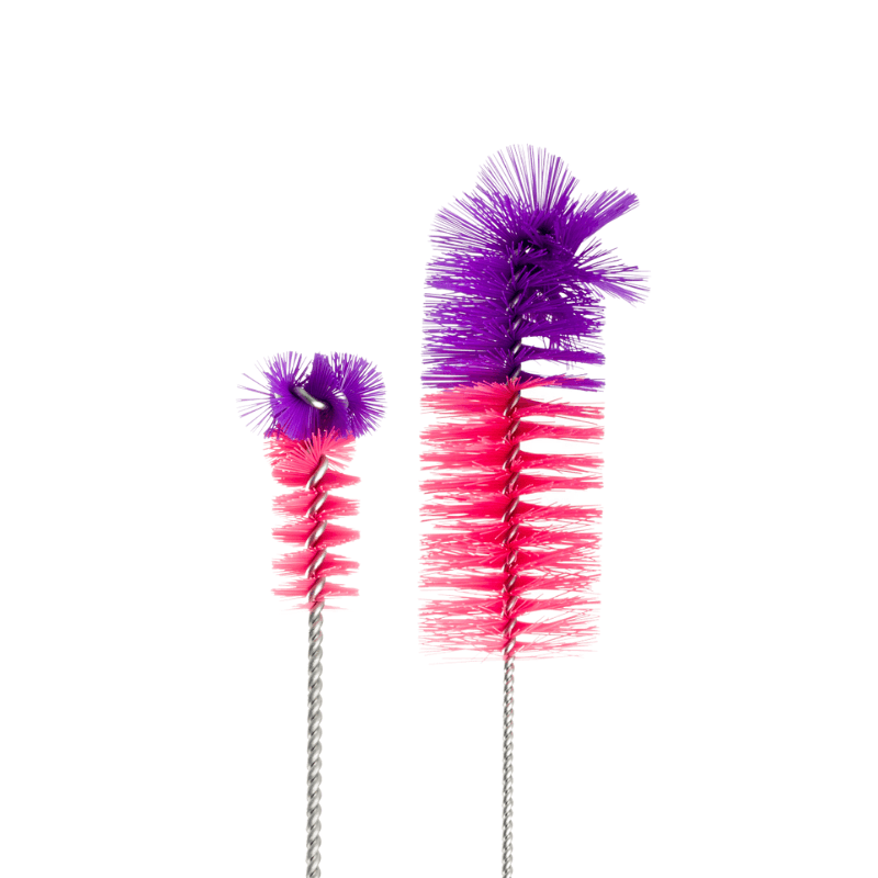Bong Cleaning Brushes (2 Pack)-Pink-Purple-Pink-Purple