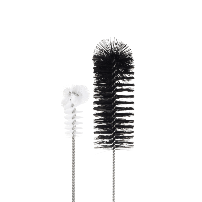 Bong Cleaning Brushes (2 Pack)-White-Black