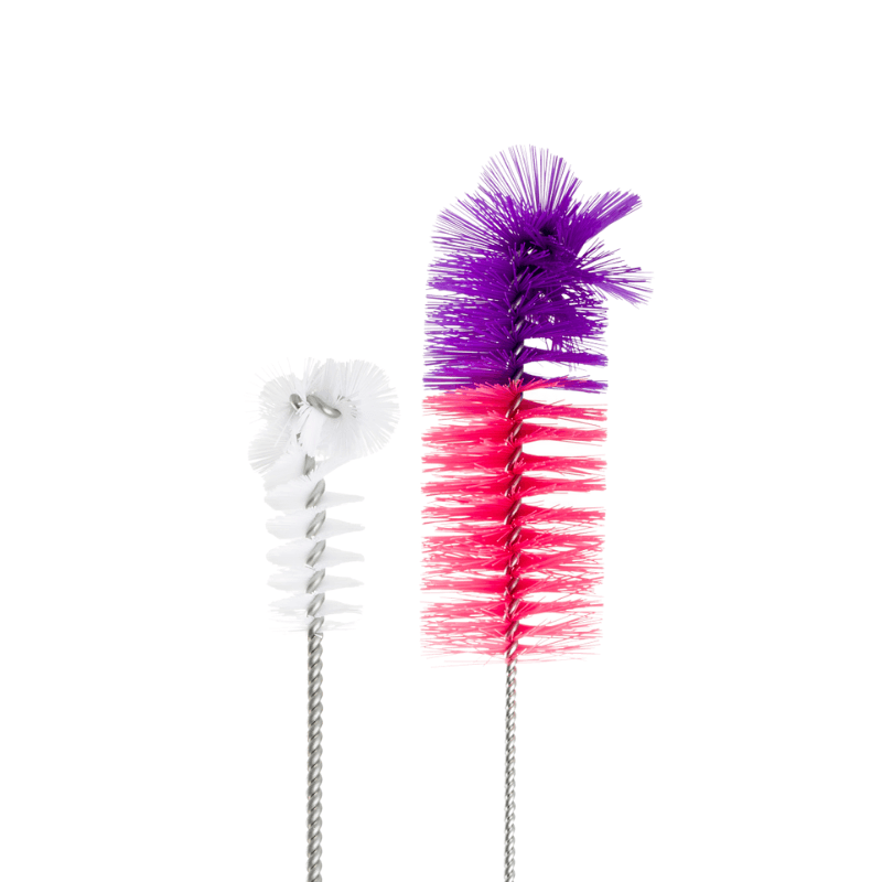 Bong Cleaning Brushes (2 Pack)-White-Pink-Purple
