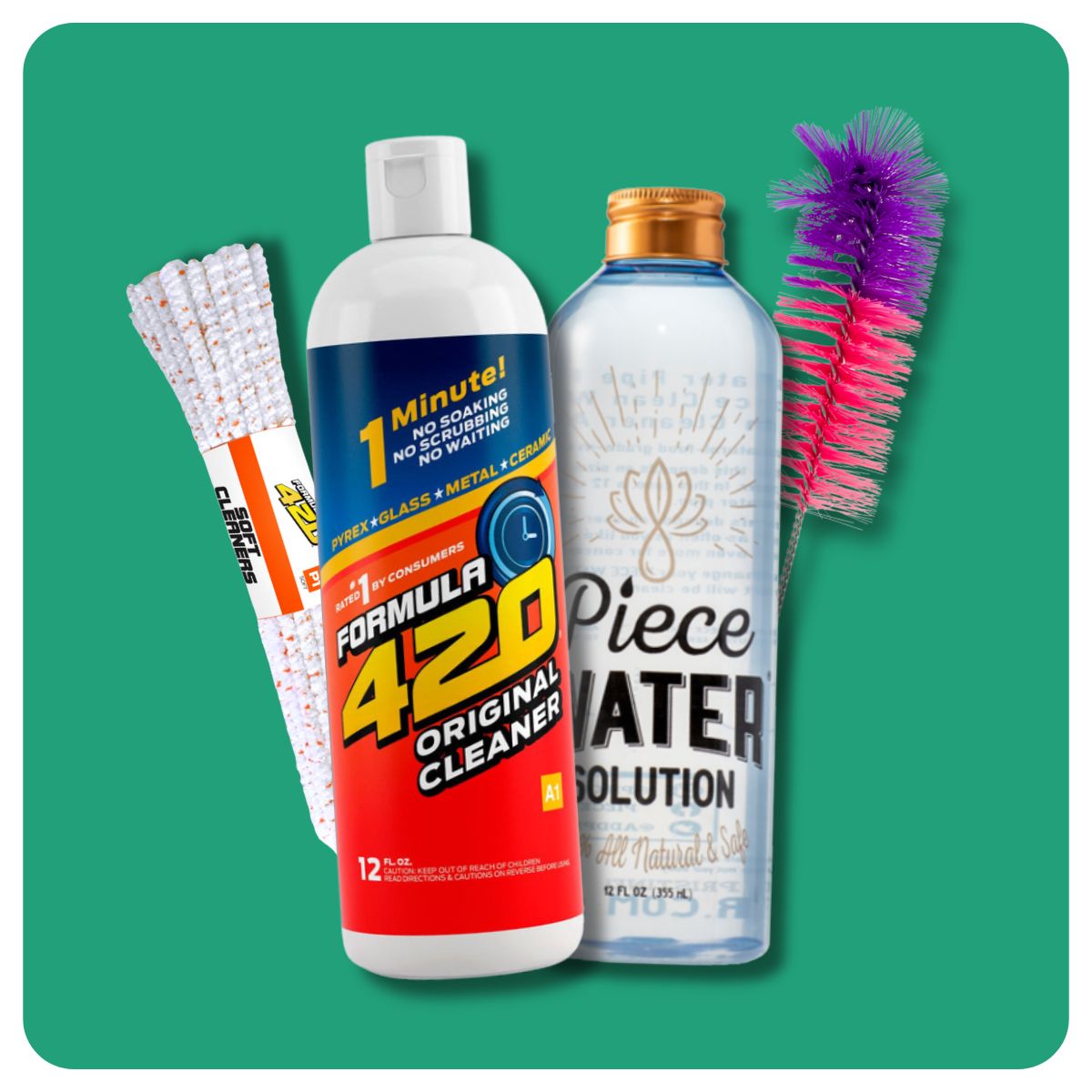 Two bong cleaners and two brushes