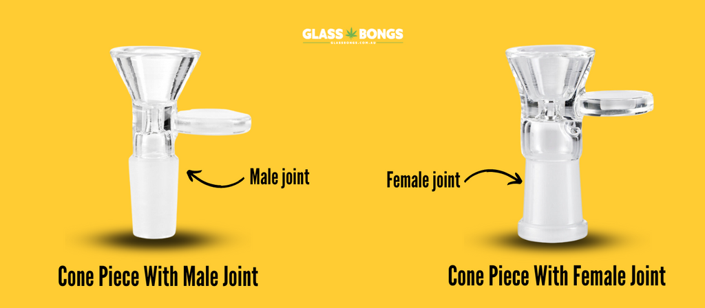 Comparing a male cone piece and a female cone piece