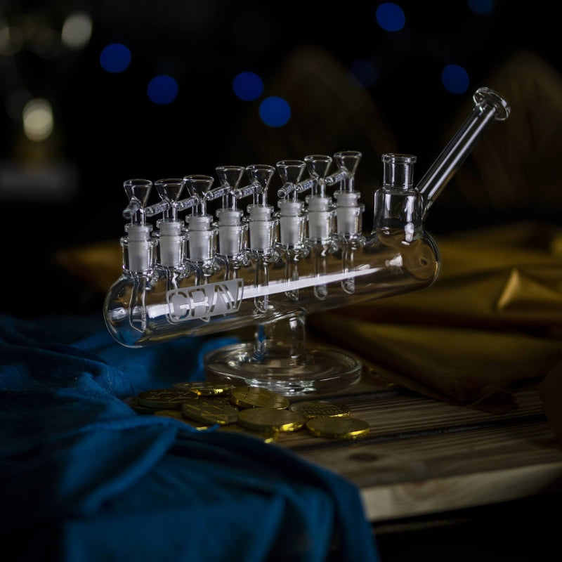 GRAV Menorah Bong 35cm – Glass Bongs Australia