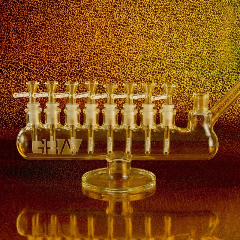 GRAV Menorah Bong 35cm – Glass Bongs Australia