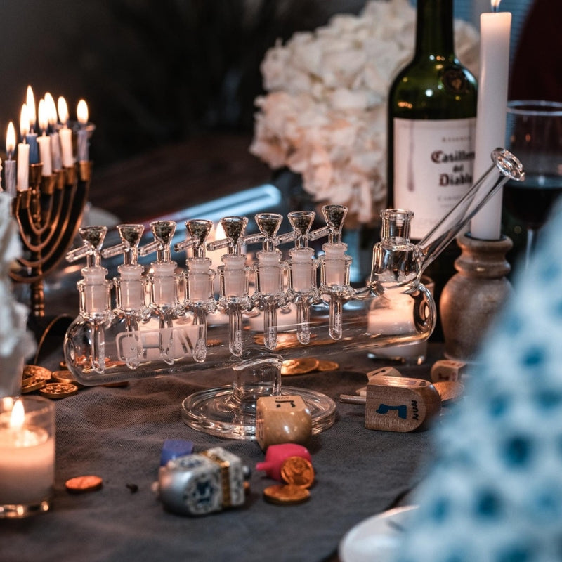 GRAV Menorah Bong 35cm Glass Bongs Australia