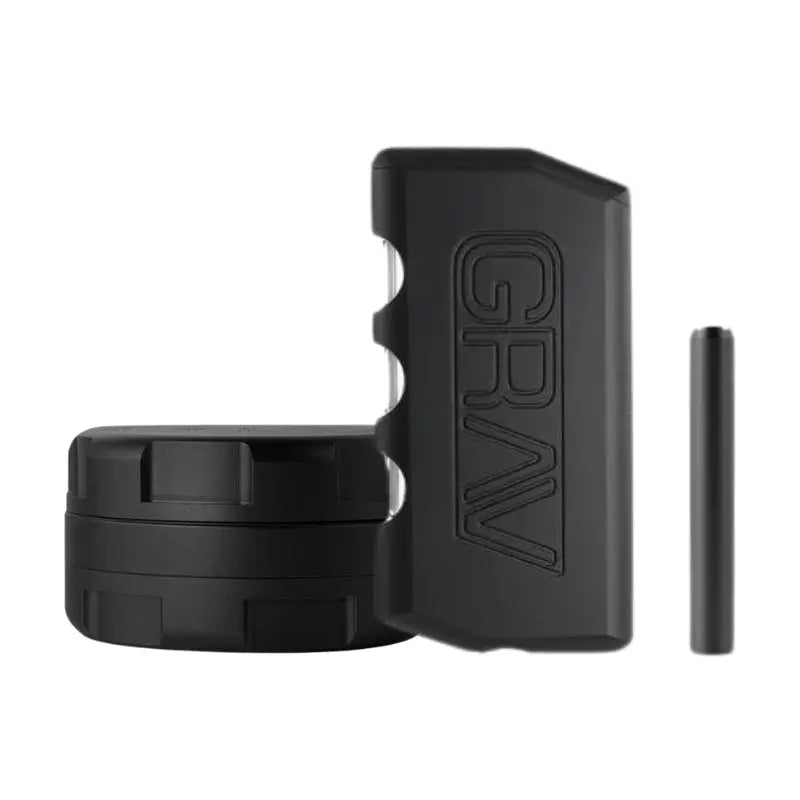 GRAV Grinder & One-Hitter Dugout Bundle-Black