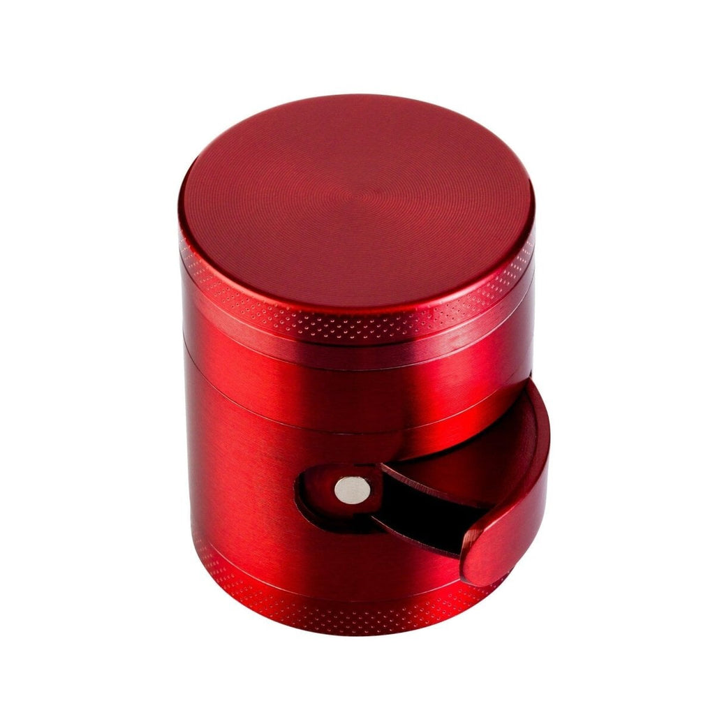 Side Dispenser 4 Part Grinder 40mm-Red