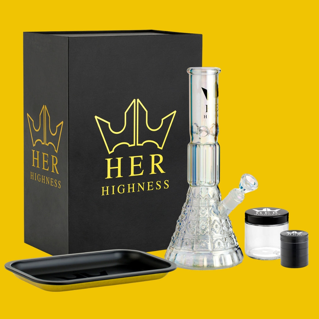 Her Highness III Bong and Accessories Outside Of Box