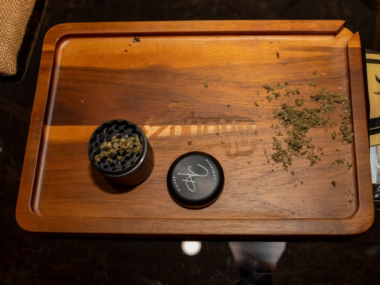 Higher Concepts 4-Part Aluminium Grinder On Rolling Tray