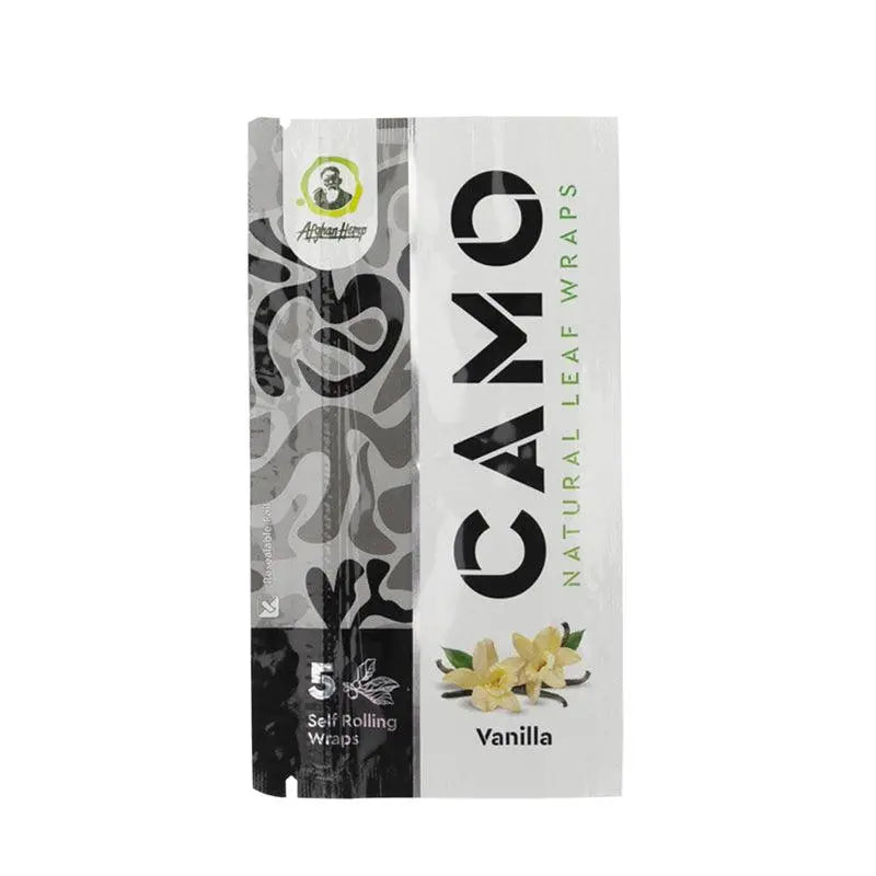 Afghan Hemp Camo Natural Leaf Wraps - Vanilla (5 Pack)-Single
