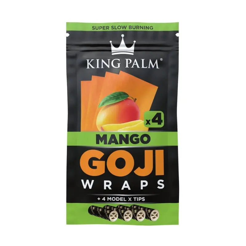King Palm Flavoured Goji Wraps - Mango (4 Pack)-
