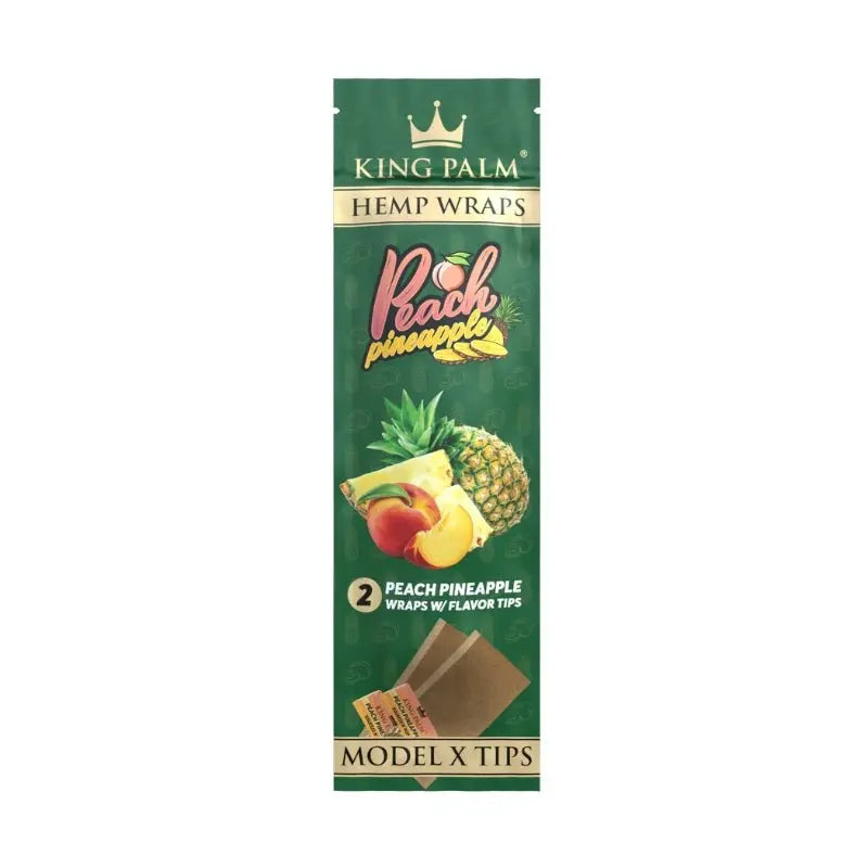 King Palm Flavoured Hemp Wraps - Peach Pineapple (2 Pack)-