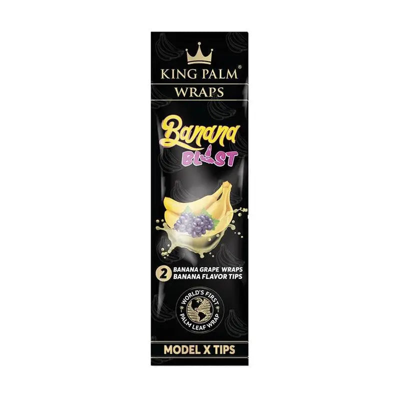 King Palm Flavoured Palm Leaf Wraps - Banana Blast (2 Pack)-